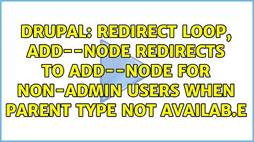 Redirect loop, add-{type}-node redirects to add-{type}-node for non-admin users when parent type...