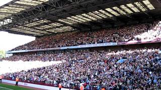 Aston Villa fans singing