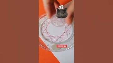 How many circles were drawn? 🤔Design ruler #Spirograph Retro Design Tin Drawing Set #2024 #shorts