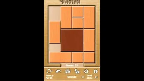 Klotski Medium Level 36 of 74 par solution