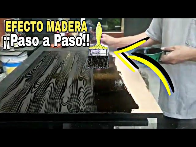 Como Pintar con efecto madera fácil con veteador – Hermanos Paniagua Machin