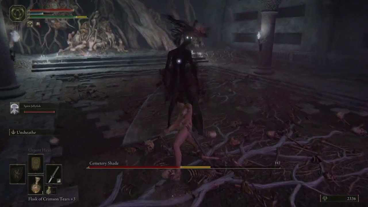 ELDEN RING Cemetery Shade Boss Fight No Damage MELEE