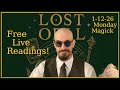 Free Live Tarot, Runes, Oracle, Lenormand | Monday Magick | 1-12-26