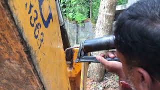Applying grease on our jcb 3dx #jcb