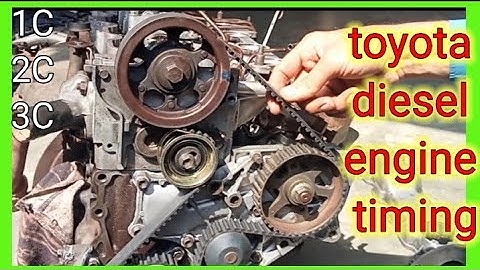 toyota 1C 2C 3C engine timing installation || Japani belt || diesel engine 1 C Baghdadi modification