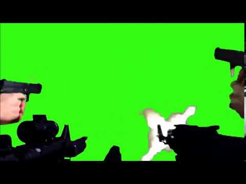 silah ile ateş etme efekti green screen !!