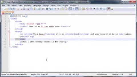 HTML5 and CSS3 beginners tutorial 4   bold, italics and comments low