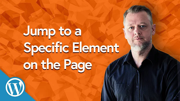 How To Create a Jump Link to a Specific Block or Element on another Page | WORDPRESS 2020