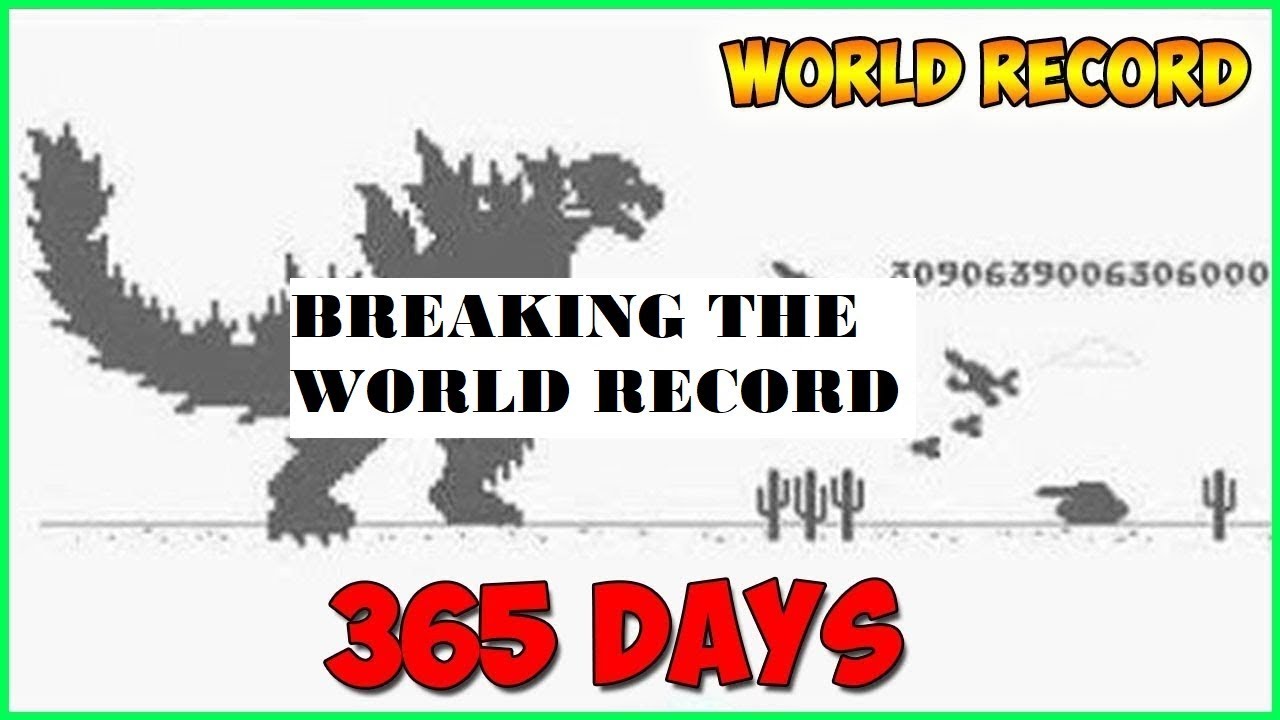 Playing Chrome Dinosaur game LIVE for 1 YEAR [World Record] Music + Fun ...