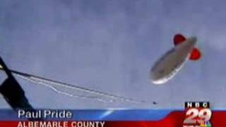 Jack Faw's Ron Paul Blimp mention by Annie Scholz on WVIR TV