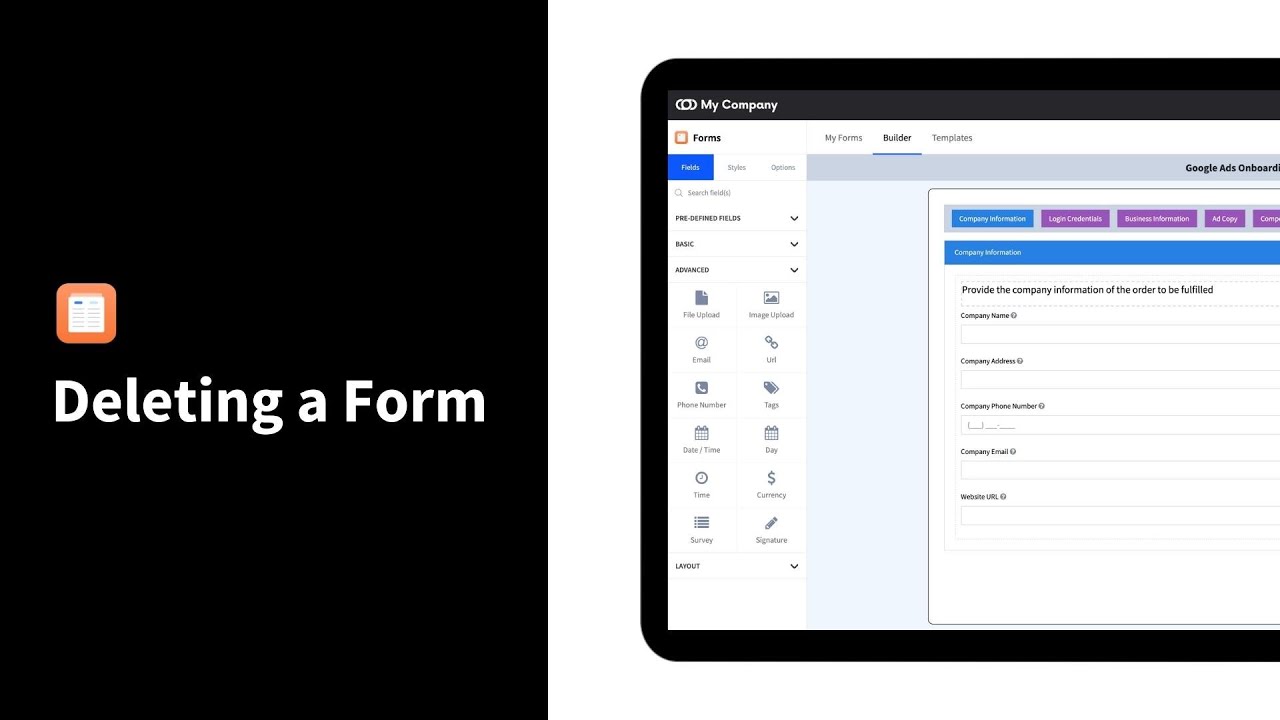 Deleting a Form - YouTube