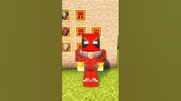 Minecraft: Deadpool Armor Trim #shorts