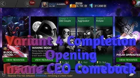 Variant 4 Completion Opening | Insane CEO Comeback | #mcoc #crystalopeningmcoc #mcocceoluck #kabam