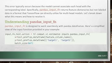Solving the ValueError in Multi-Head TensorFlow Models with pandas_input_fn