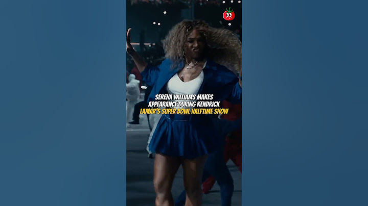 SERENA WILLIAMS MAKES APPEARANCE DURING KENDRICK LAMAR’S SUPER BOWL HALFTIME SHOW #shorts