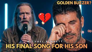Simon Cowell Breaks Down As Michael Bennett Sings “Still Waiting At The Door” Americas Got Talent
