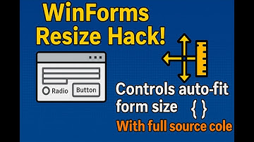 🔥 WinForms Auto-Resize Hack! Make Controls Scale Like Magic