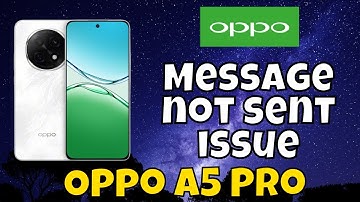 Oppo A5 Pro Message Problem || Message not sent issue