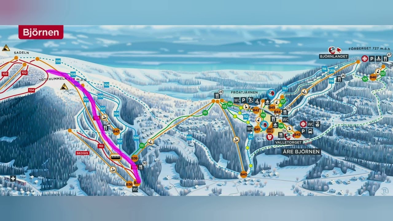 Åre slope 108 in april 2025