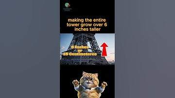 The eiffel tower grows!! #facts #cat #paris #ai