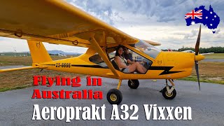 #50 AUSTRALIA: Aeroprakt A32 Vixxen flight. Insight in flying in Australia including preflight check