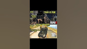 "RDR2 vs GTA 5 – Train Physics Comparison 🔥 (Unbelievable Realism!)"