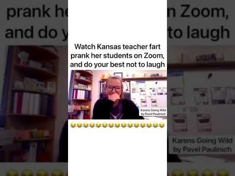 Kansas teacher fart prank her students on zoom😂😂😂🤣😭😂😂