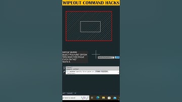 Wipeout Command #shorts #autocad