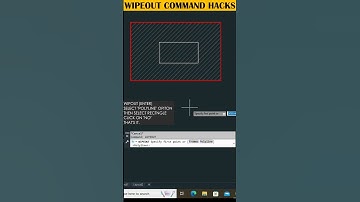 Wipeout Command #shorts #autocad