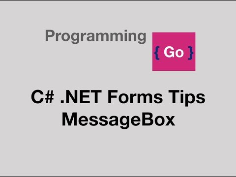 C# .NET MessageBox