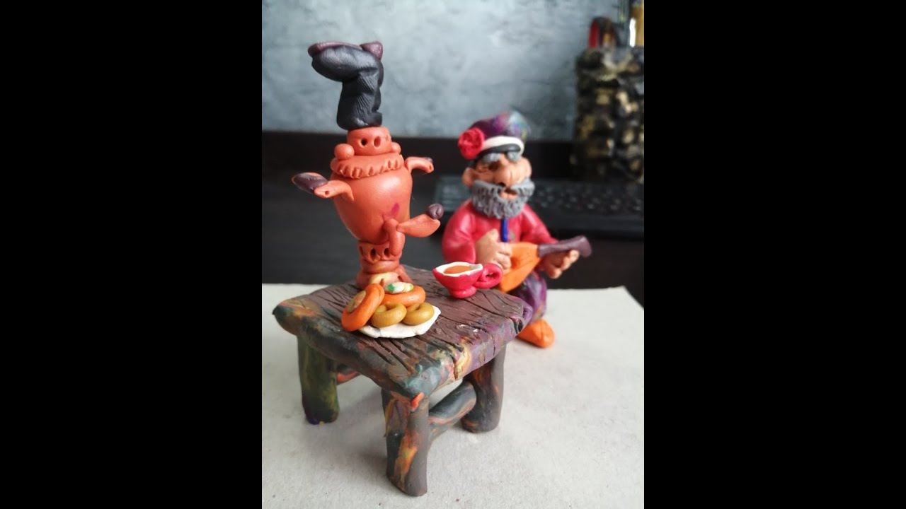 Самовар из пластилина картинки