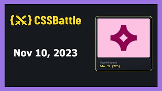 CSS Battle Solution | Daily Targets - 10th November 2023 | CSS3 | CSS Challenge