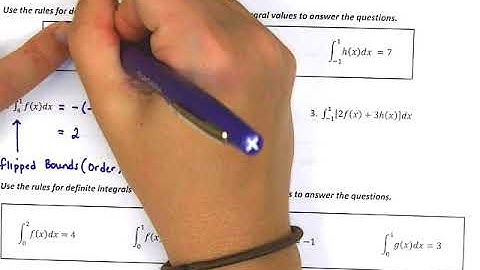 Properties of Integrals Video