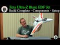 Build Complete &amp; Initial Setup - Zeta Ultra-Z Blaze Jet 790mm Single/Dual EDF or Pusher Motor &amp; Prop