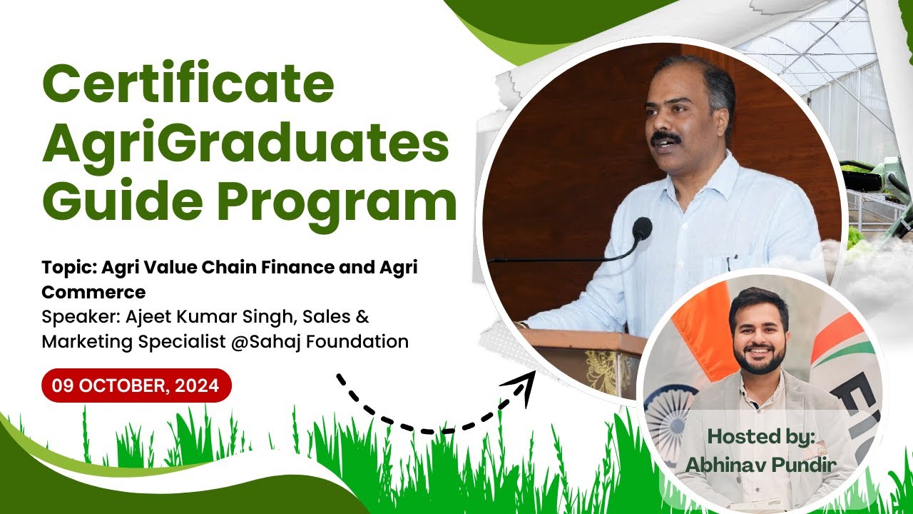 Unlock Your Future: Online Certificate Program on Agri Value Chain ...