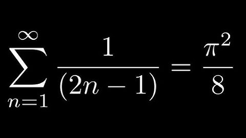 Sum of the reciprocals of the odd squares
