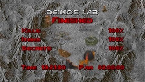 DOOM 100% walkthrough E2M4 deimos lab