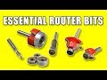 5 Essential Router Bits - Woodworking For Beginners #34