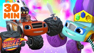 Blaze's MAGICAL Missions and Rescues! 🪄 w\/ AJ | 30 Minutes | Blaze and the Monster Machines