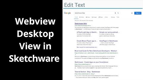Webview Desktop Veiw in Sketchware