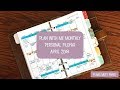 Functional Plan With Me Personal Filofax April 2018