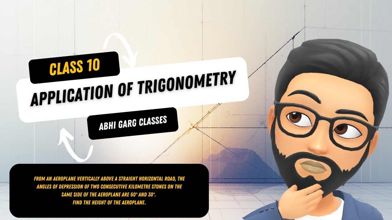 Aeroplane Depression Angles 60° & 30° | Height of Plane = 865 m 