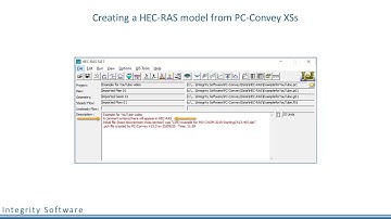 Parts 1 & 2 of "HEC RAS model from PC Convey XSs"