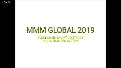 MMM GLOBAL 2019 BLOCKCHAIN SMART CONTRACT PAYS