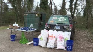 Group picks up litter on historic Richmond Slave Trail