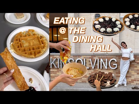 EATING AT OUR COLLEGE DINING HALL (food review) | Kinsolving at The University of Texas at Austin