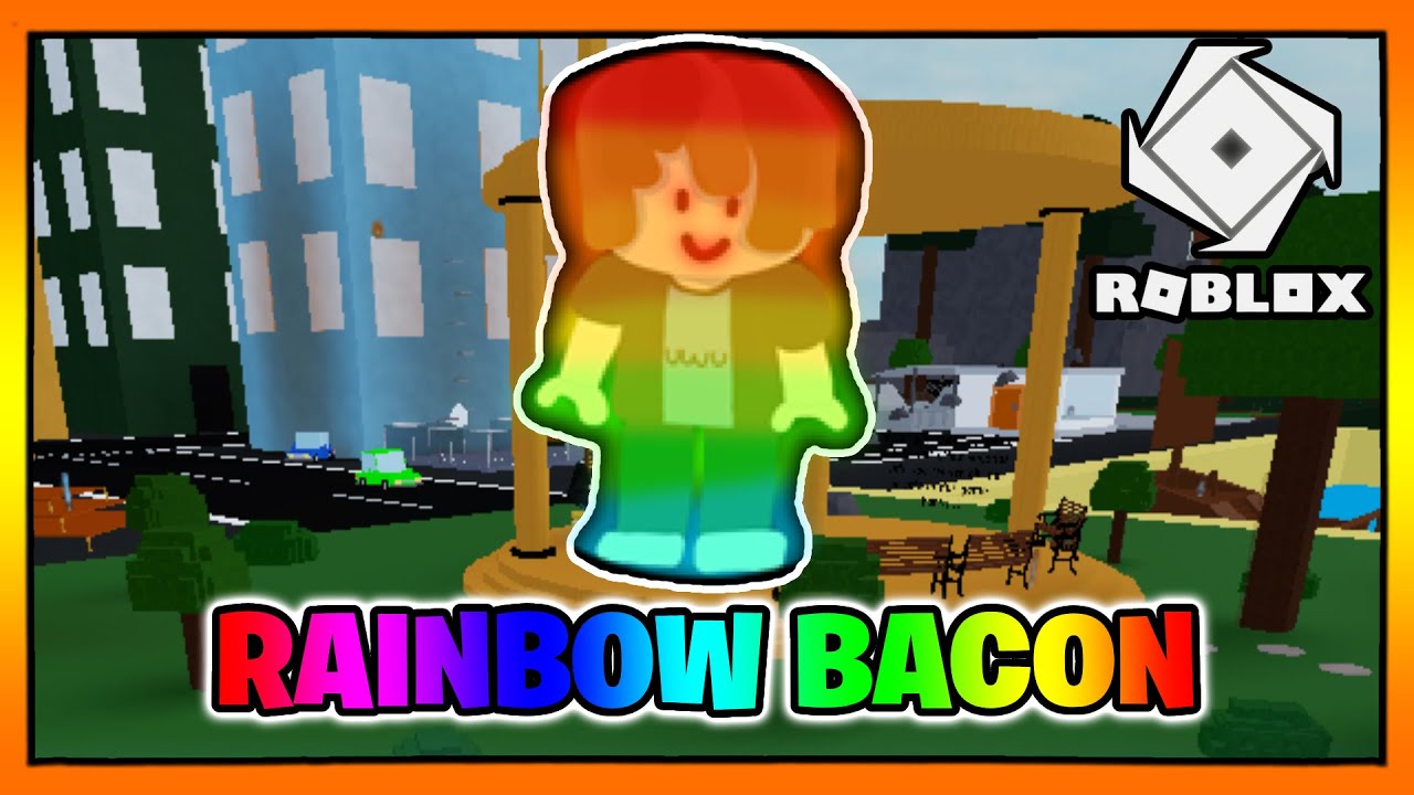 rainbow bacon t-shirt - Roblox