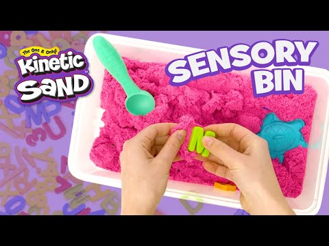 DIY Kinetic Sand Sensory Bin! Fun Ways to Play with Kinetic Sand