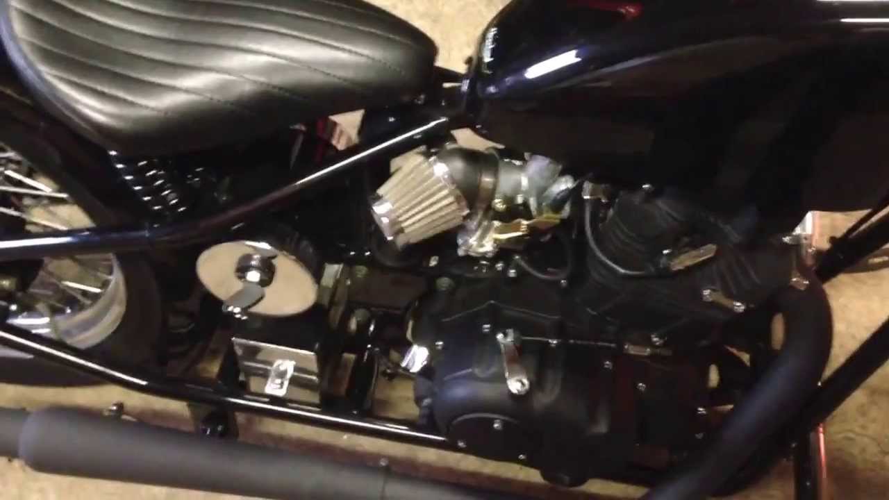 ヘイスト250のトランペットマフラー排気音 - YouTube