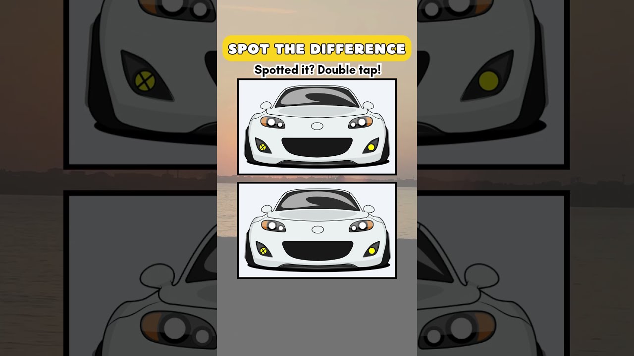 Can You Spot The Difference Cute Car Challenge So Simple 